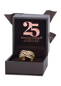 Ombré® Ring featuring 1.05 ct. t.w. Chocolate Ombré® Diamonds, 1/10 ct. t.w. Chocolate Diamonds® set in 14K Honey Gold™