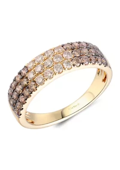 Ombré® Ring featuring 1 ct. t.w. Chocolate Ombré® Diamonds set in 14K Honey Gold™