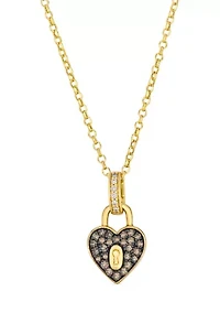 Pendant Necklace featuring 0.25 ct. t.w. Chocolate Diamonds®, Nude Diamonds™ set in 14K Honey Gold™