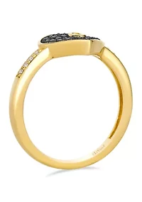 Ring featuring 1/5 ct. t.w. Chocolate Diamonds®, 1/10 ct. t.w. Nude Diamonds™ set in 14K Honey Gold™