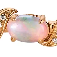 1.75 ct. t.w. Opal and 1/10 ct. t.w. Diamond Bracelet in 14K Rose Gold