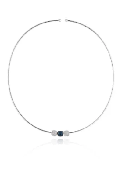 Blueberry Sapphires™ and Vanilla Diamonds® Pendant in 14k Vanilla Gold®