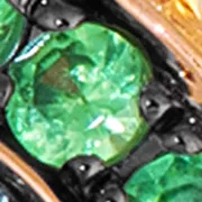 1/5 ct. t.w. Cinnamon Citrine®, 1/5 ct. t.w. Forest Green Tsavorite™, 1/10 ct. t.w. Bubble Gum Pink Sapphire™, 1/10 ct. t.w. Ocean Blue Topaz™, ct. t.w. Grape Amethyst™, 1/10 ct. t.w. Nude Diamonds™ Earrings set in 14K Strawberry Gold®
