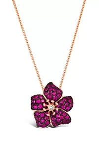 Pendant featuring 1 cts. Passion Ruby®, Nude Diamonds™ set in 14K Strawberry Gold®