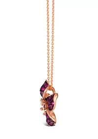 Pendant featuring 1 cts. Passion Ruby®, Nude Diamonds™ set in 14K Strawberry Gold®