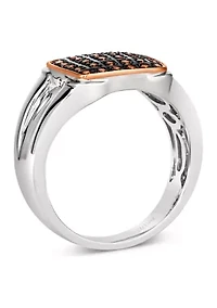 Chocolatier® Ring featuring 1/4 ct. t.w. Chocolate Diamonds® set in 14K Strawberry Gold®