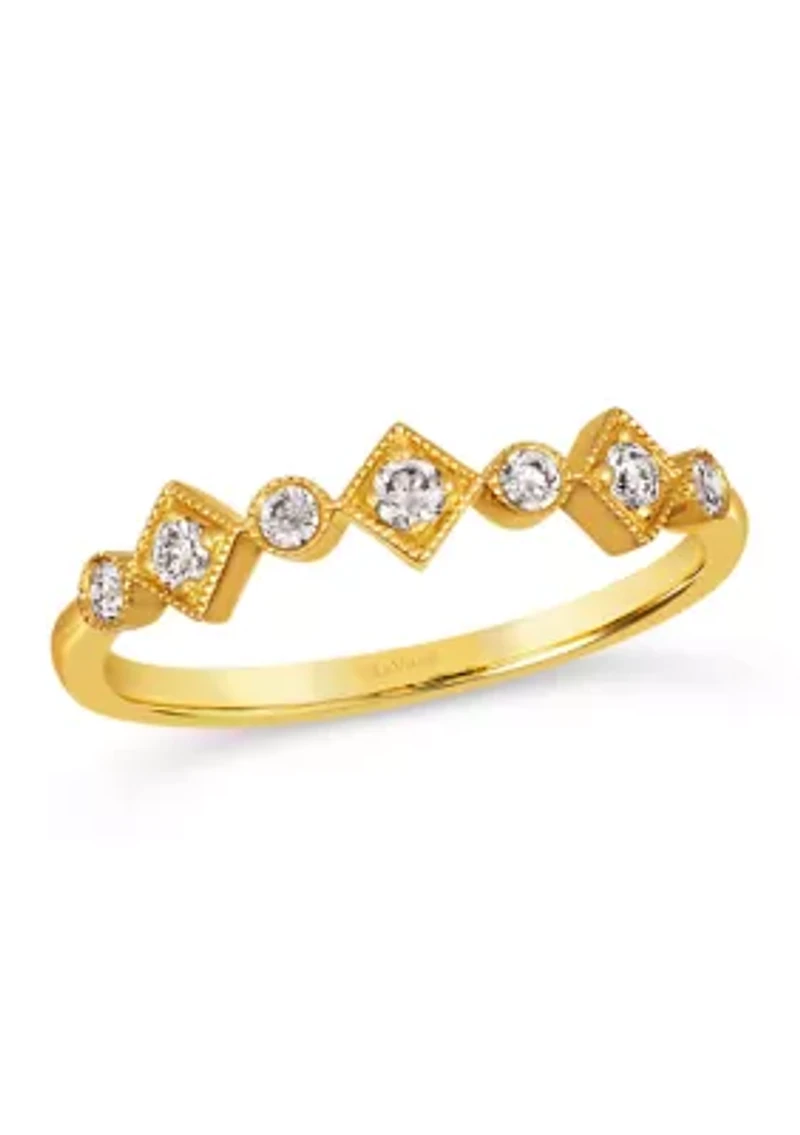 Ring featuring 1/5 cts. Nude Diamonds™ set in 14K Honey Gold™