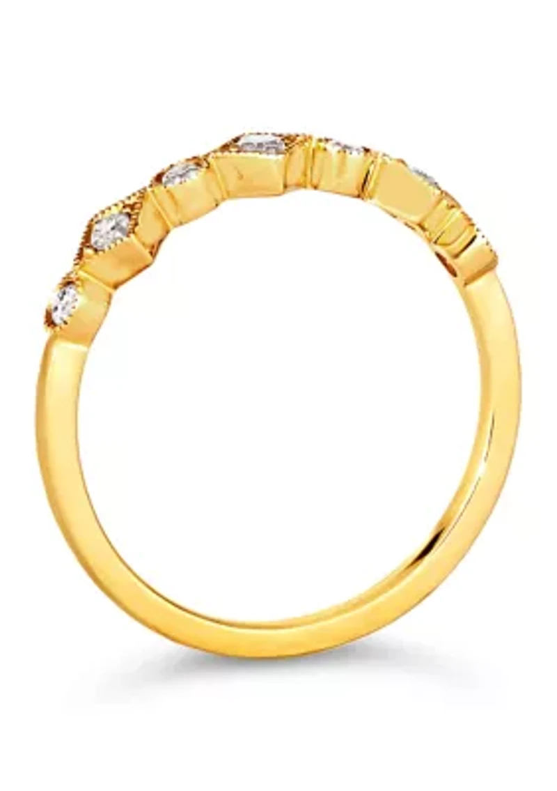 Ring featuring 1/5 cts. Nude Diamonds™ set in 14K Honey Gold™