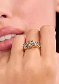 Ring featuring 1 ct. t.w.Chocolate Diamonds®, 1/3 t.w. Nude Diamonds™ 14K Honey Gold™