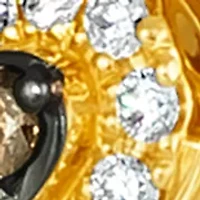 1/8 ct. t.w. Chocolate Diamonds®, 1/5 ct. t.w. Nude Diamonds™ Heart Earrings in 14K Honey Gold™