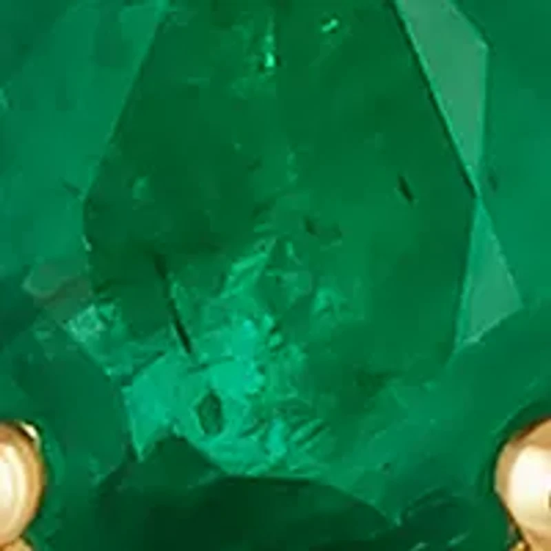 1/2 ct. t.w. Costa Smeralda Emeralds™, 1/20 ct. t.w. Chocolate Diamonds®, 1/6 ct. t.w. Nude Diamonds™ Pendant Necklace in 14K Honey Gold™
