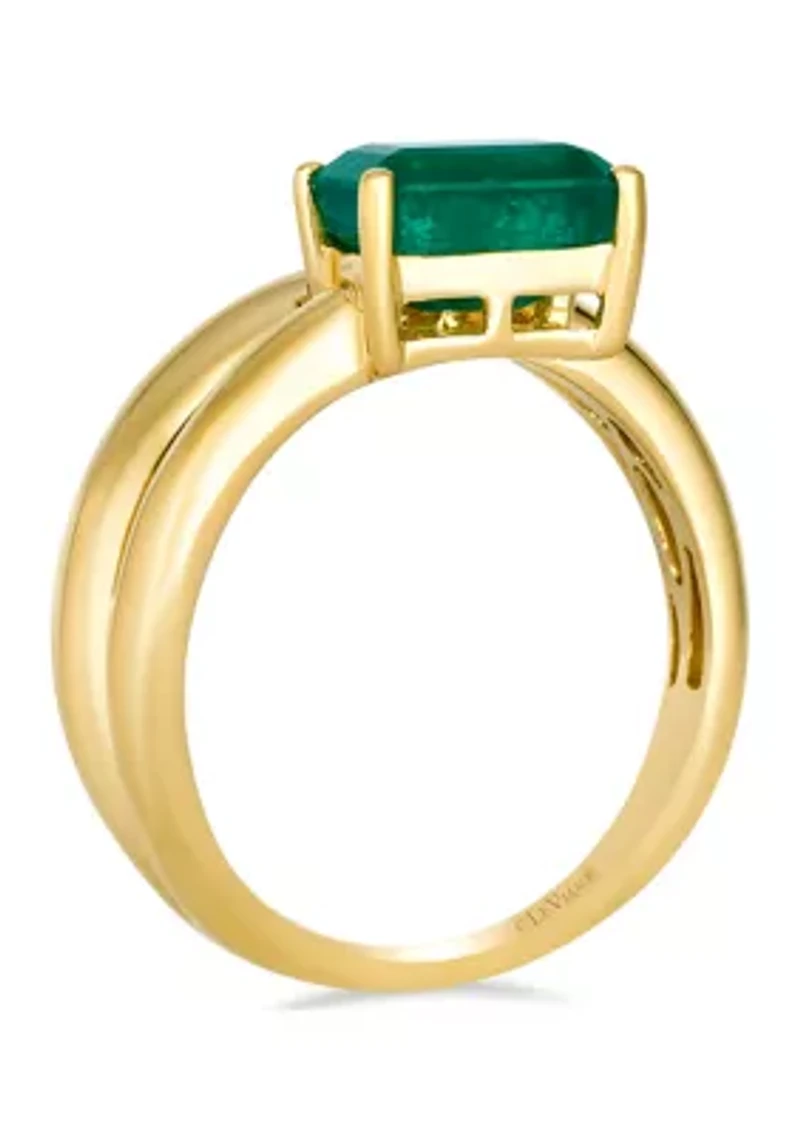 Ring featuring 1.38 ct. t.w. Costa Smeralda Emeralds™, set in 14K Honey Gold™