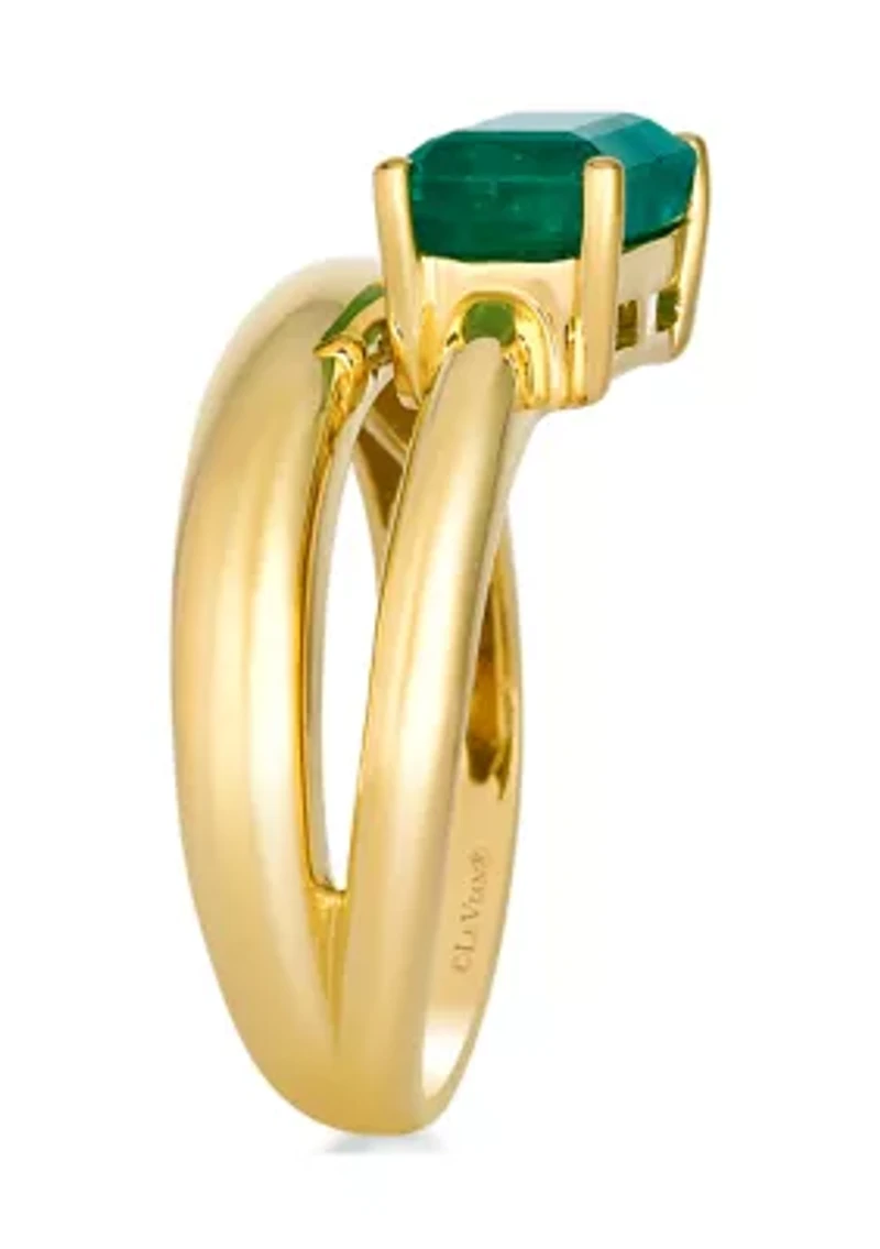 Ring featuring 1.38 ct. t.w. Costa Smeralda Emeralds™, set in 14K Honey Gold™