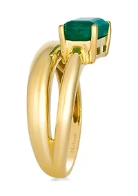 Ring featuring 1.38 ct. t.w. Costa Smeralda Emeralds™,  set in 14K Honey Gold™