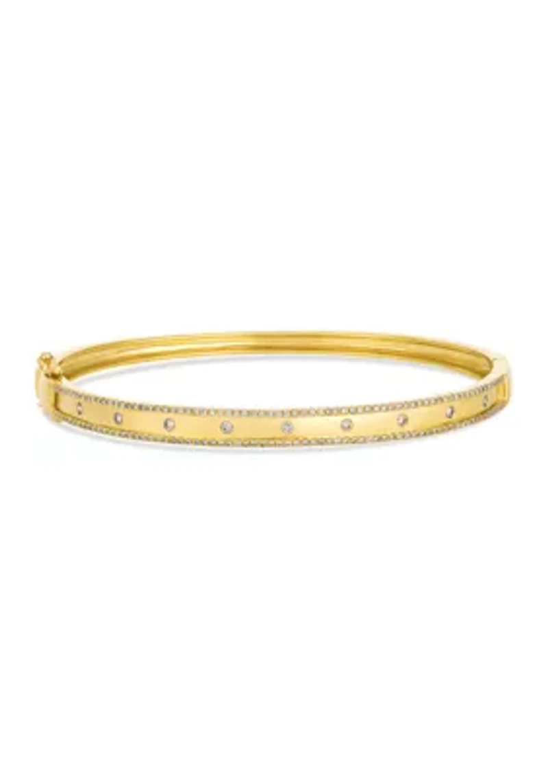 Bangle featuring 3/4 ct. t.w. Nude Diamonds™ set in 14K Honey Gold™