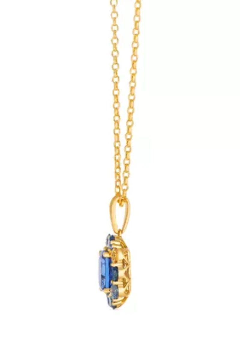Pendant featuring 1.25 ct. t.w. Blueberry Tanzanite®, 1.2 ct. t.w. Montana Sapphire Ombré™,  set in 14K Honey Gold™