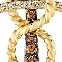 Vanilla Diamonds® and Chocolate Diamonds® Pendant Necklace in 14K Honey Gold™