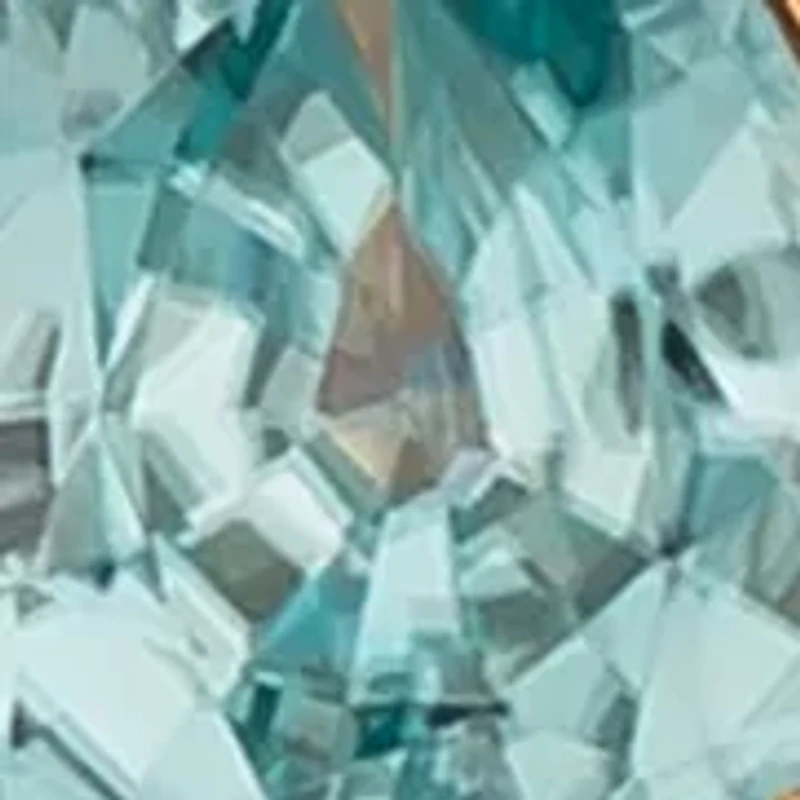 1/4 ct. t.w. Diamond and 1.07 ct. t.w. Blue Zircon Pendant Necklace in 14K Rose Gold