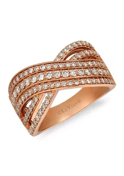 7/8 ct. t.w. Diamond Ring in 14k Rose Gold 