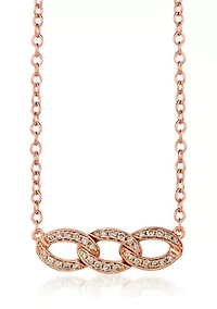 1/4 ct. t.w. Diamond Necklace in 14k Rose Gold