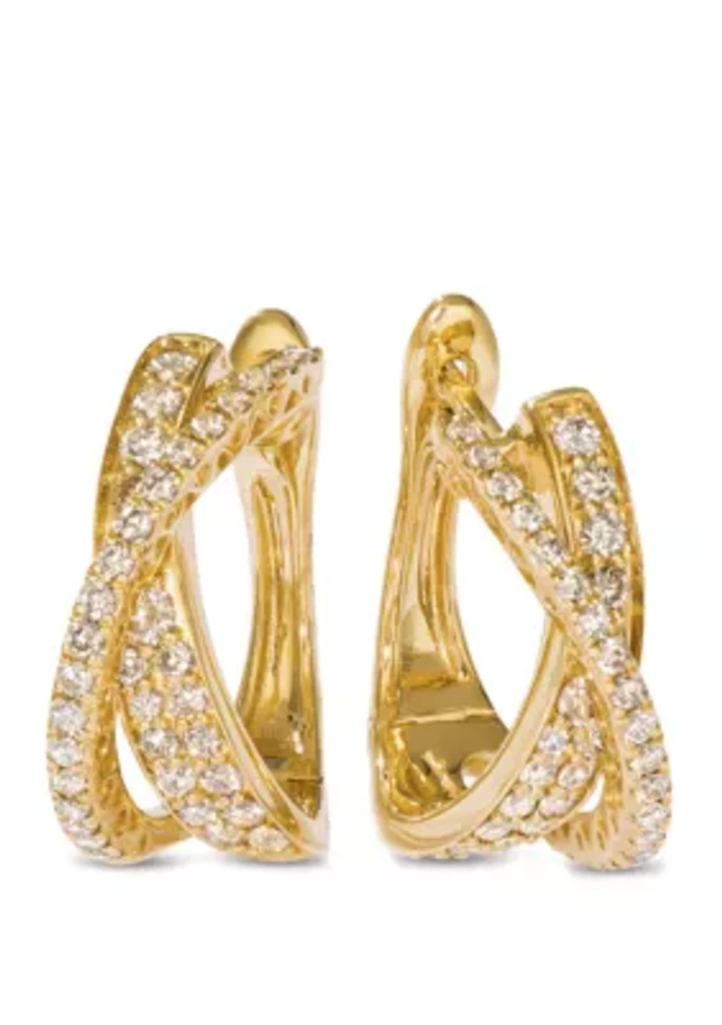 1 ct. t.w. Nude Diamonds™ Earrings in 14k Honey Gold™