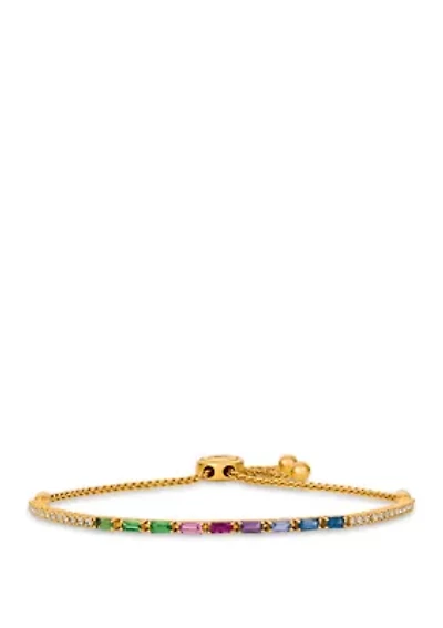 1.69 ct. t.w. Multi Gem Bracelet in 14K Yellow Gold  