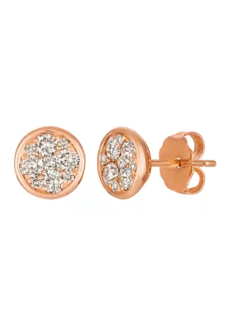 1/2 ct. t.w. Nude Diamonds™ Earrings in 14K Strawberry Gold®