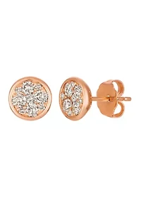 1/2 ct. t.w. Nude Diamonds™ Earrings in 14K Strawberry Gold®