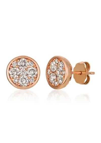 1 ct. t.w. Nude Diamonds™ Earrings in 14K Strawberry Gold®