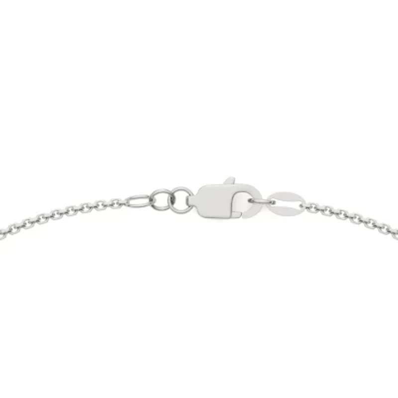 Charles & Colvard 1/10 ct. tw. Lab Created Moissanite One Stone Station Necklace in Sterling Silver
