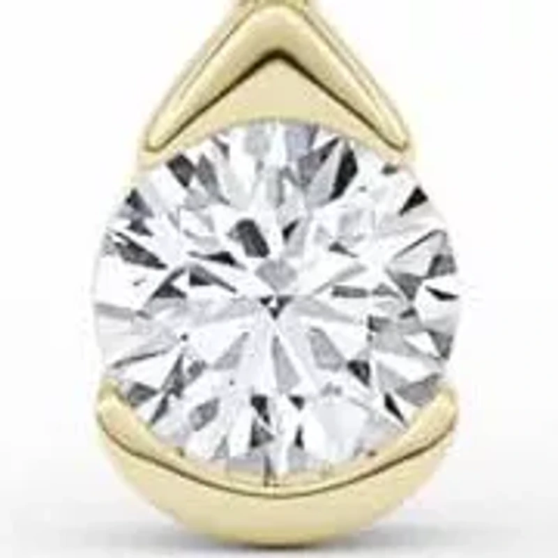 2.00 ct. tw. Lab Created Moissanite Five Stone Drop Earrings in Sterling Silver 14K Vermeil