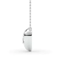 0.94 ct. tw. Lab Created Moissanite Pear Heart Pendant Necklace in Sterling Silver