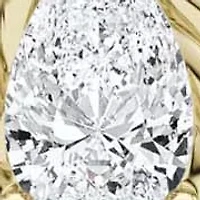 3.00 ct. tw. Lab Created Moissanite Pear Twist Stud Earrings in Sterling Silver 14K Vermeil