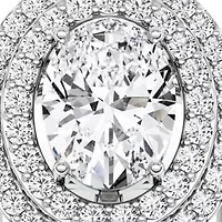 1.74 ct. tw. Lab Created Moissanite Cushion Geometric Stud Earrings in Sterling Silver