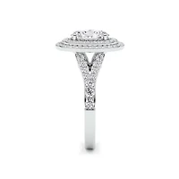 1.74 ct. tw. Lab Created Moissanite Cushion Geometric Stud Earrings in Sterling Silver