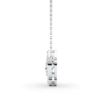 1.87 ct. tw. Lab Created Moissanite Cushion Geometric Fixed Necklace in Sterling Silver