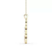 1.87 ct. tw. Lab Created Moissanite Cushion Geometric Fixed Necklace in Sterling Silver