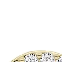 0.54 ct. tw. Lab Created Moissanite Pear Heart Pendant Necklace in Sterling Silver 14K Vermeil