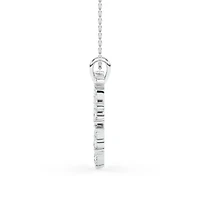2.27 ct. tw. Lab Created Moissanite Marquise Heart Pendant Necklace in Sterling Silver