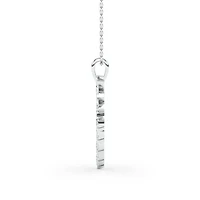 1.54 ct. tw. Lab Created Moissanite Marquise Heart Pendant Necklace in Sterling Silver