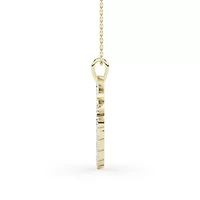 1.54 ct. tw. Lab Created Moissanite Marquise Heart Pendant Necklace in Sterling Silver 14K Vermeil