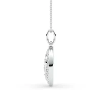 1.43 ct. tw. Lab Created Moissanite Heart Pendant Necklace in Sterling Silver