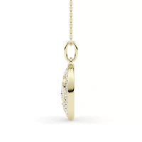 1.43 ct. tw. Lab Created Moissanite Heart Pendant Necklace in Sterling Silver 14K Vermeil