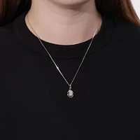 1.50 ct. tw. Lab Created Moissanite Pear Solitaire Pendant Necklace in Sterling Silver