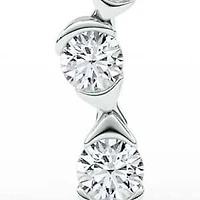0.78 ct. tw. Lab Created Moissanite Geometric Stud Earrings in Sterling Silver