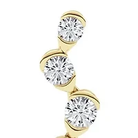 0.78 ct. tw. Lab Created Moissanite Geometric Stud Earrings in Sterling Silver 14K Vermeil