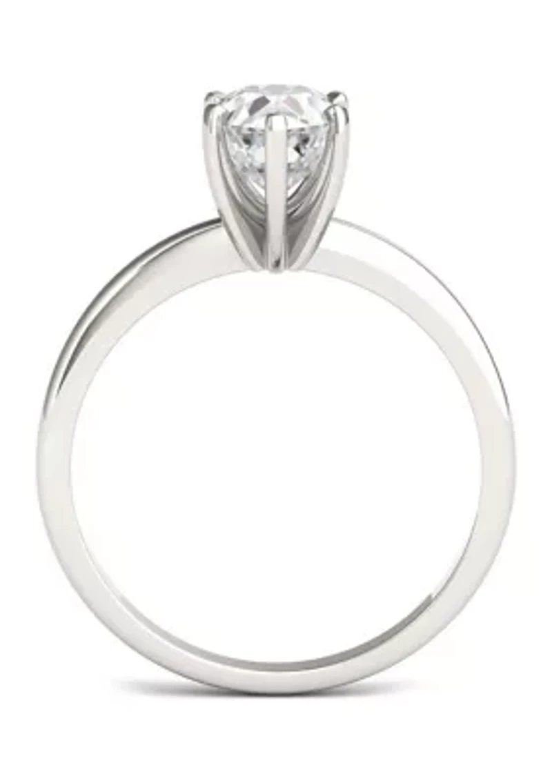 1.5 ct. t.w. Moissanite Pear Solitaire Ring 14K White Gold