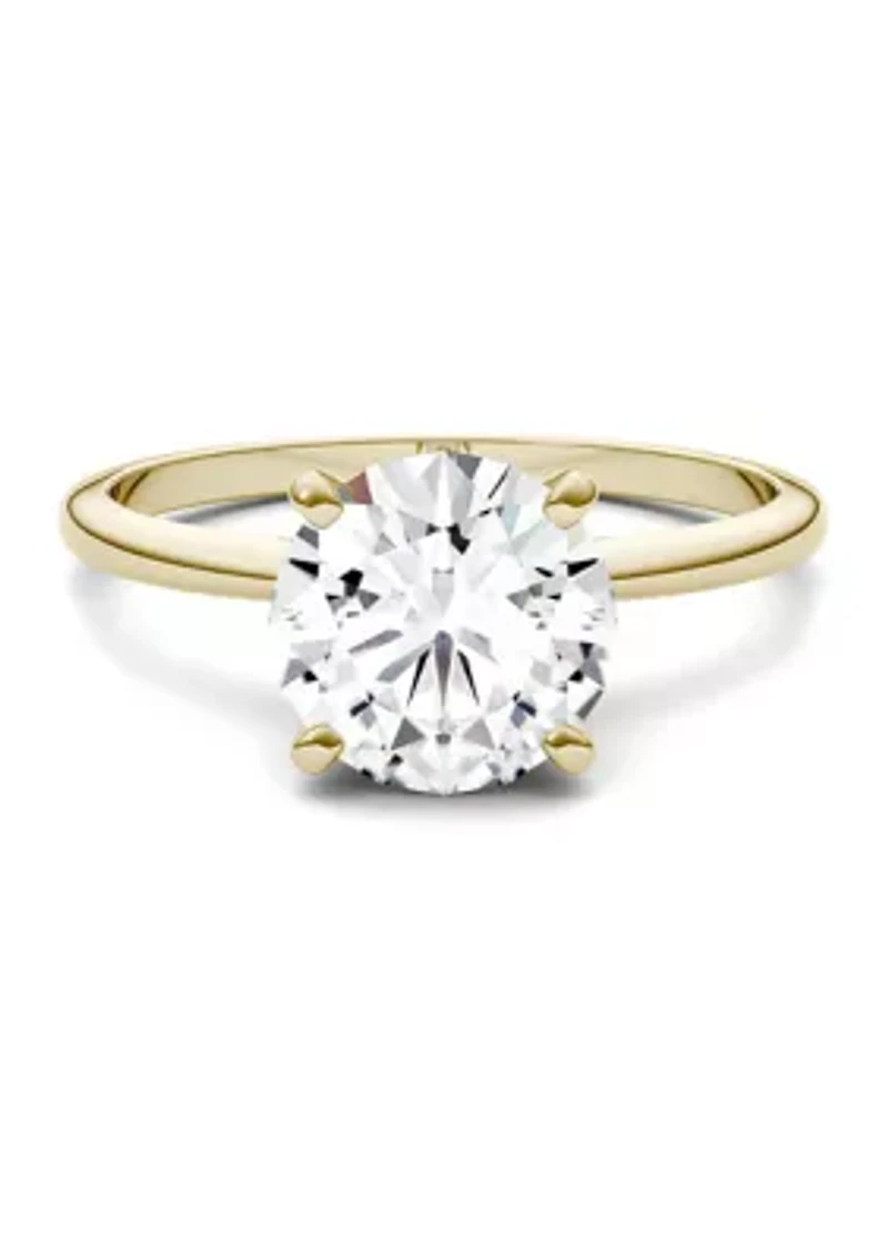 1.9 ct. t.w. Moissanite Solitaire Ring 14K Yellow Gold