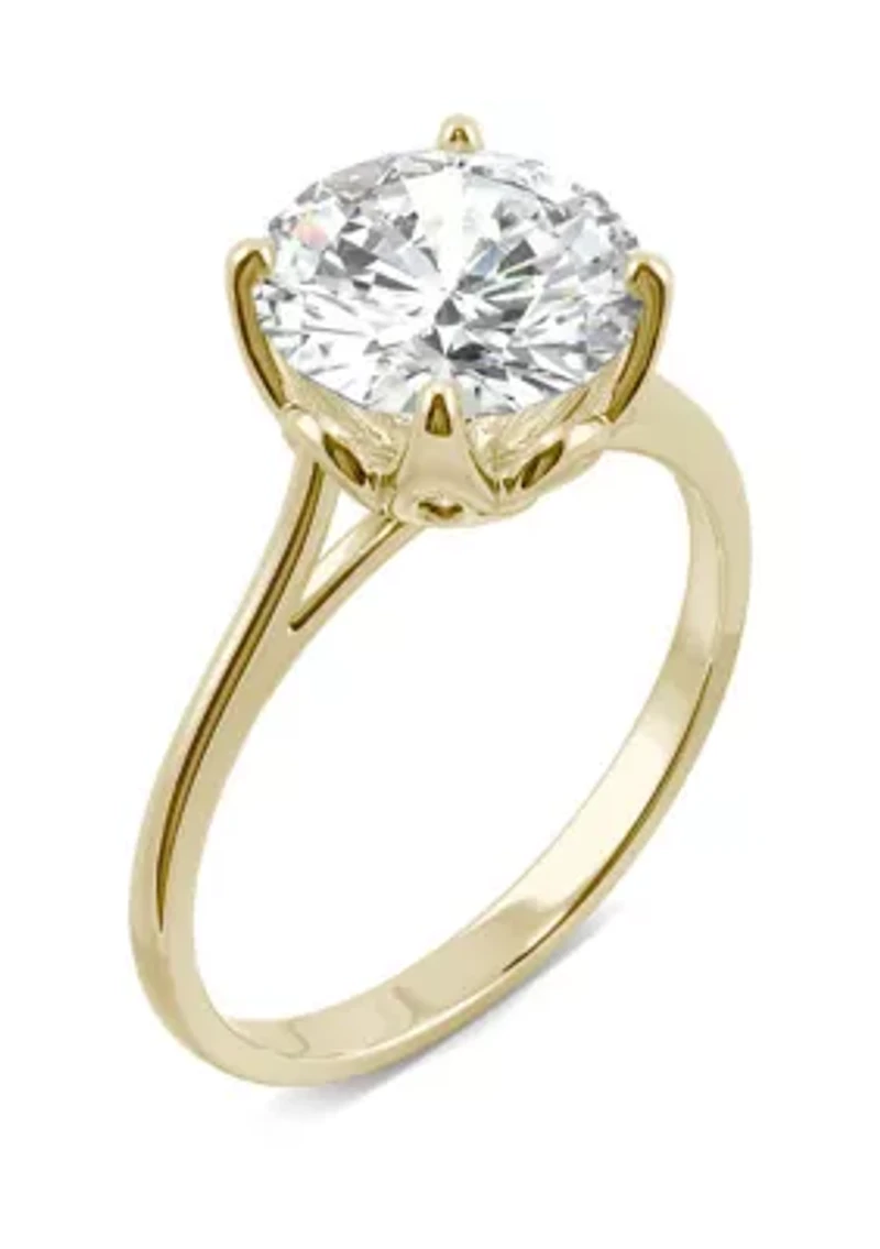 2.7 ct. t.w. Moissanite Solitaire Ring 14K Yellow Gold