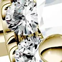 1.43 ct. t.w. Moissanite Cushion Halo Ring 14K Yellow Gold